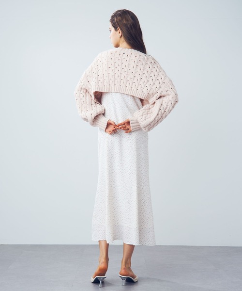 DEICY（デイシー）の「ミニフラワーワンピース（ワンピース・レディース・オフホワイト/ラベンダー・1/0）」の7枚目の写真