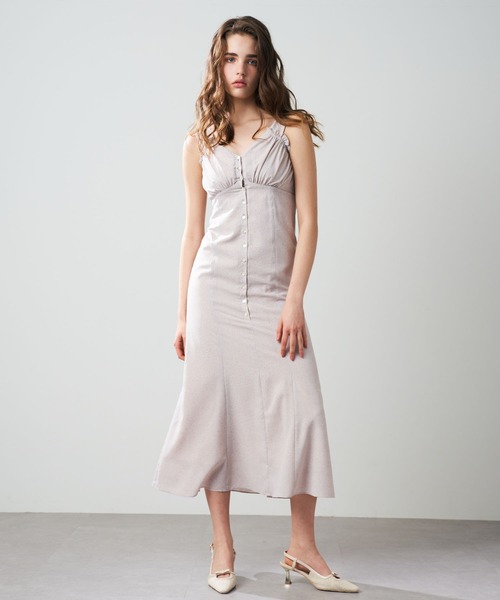DEICY（デイシー）の「ミニフラワーワンピース（ワンピース・レディース・オフホワイト/ラベンダー・1/0）」の11枚目の写真