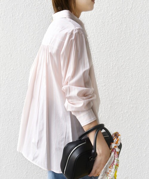 SHIPS for women / シップスウィメン 【WEB限定】〈洗濯機可能〉アシンメトリー ストライプ シャツ SHIPS ブラウス シャツ 「WEB限定」「洗濯機可能
