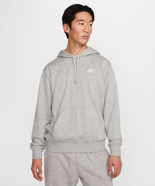 NIKE(ナイキ)の「ナイキ NIKE ナイキ クラブ FT プルオーバー L/S フーディ(スウェット・メンズ・グレー/ブラック・S/M/L/LL/3L)」の2枚目の写真