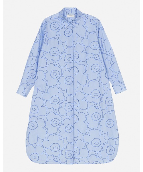 marimekko◆Runoelma Piirto Unikko コットン シャツ ワンピース セール】AE Runoelma Piirto Unikko / blouse dress（ワンピース
