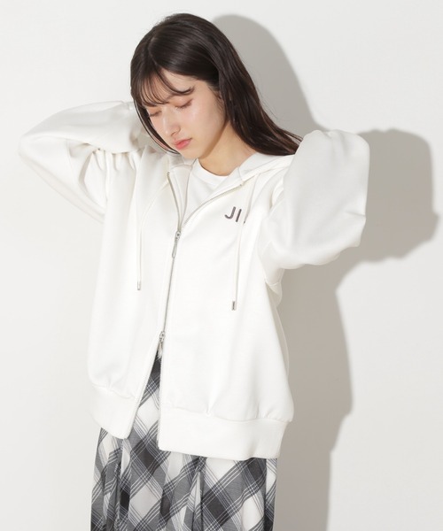 JILL by JILL STUART(ジルバイジルスチュアート)の「逆開ファスナービッグパーカー(パーカー・レディース・ホワイト/グレー/ピンク・FREE)」の6枚目の写真