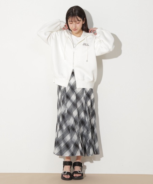 JILL by JILL STUART(ジルバイジルスチュアート)の「逆開ファスナービッグパーカー(パーカー・レディース・ホワイト/グレー/ピンク・FREE)」の10枚目の写真