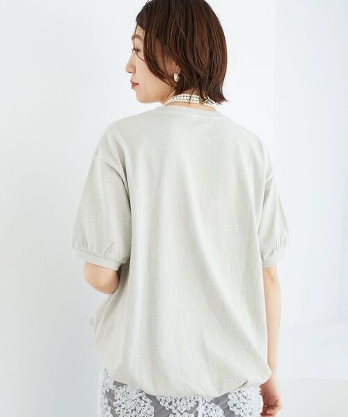 le.coeur blanc（ルクールブラン）の「STAR&STRIPE  ベーシックリブT（Tシャツ/カットソー・レディース・チャコールグレー/グレイッシュベージュ/オフホワイト・38）」の11枚目の写真