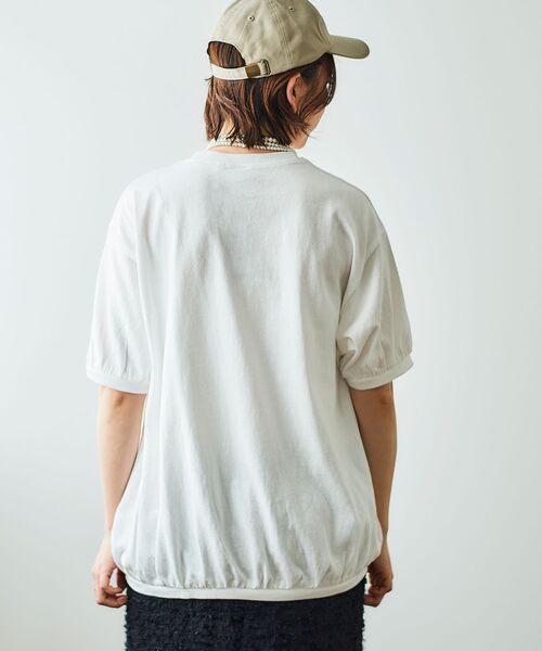 le.coeur blanc（ルクールブラン）の「STAR&STRIPE  ベーシックリブT（Tシャツ/カットソー・レディース・チャコールグレー/グレイッシュベージュ/オフホワイト・38）」の22枚目の写真
