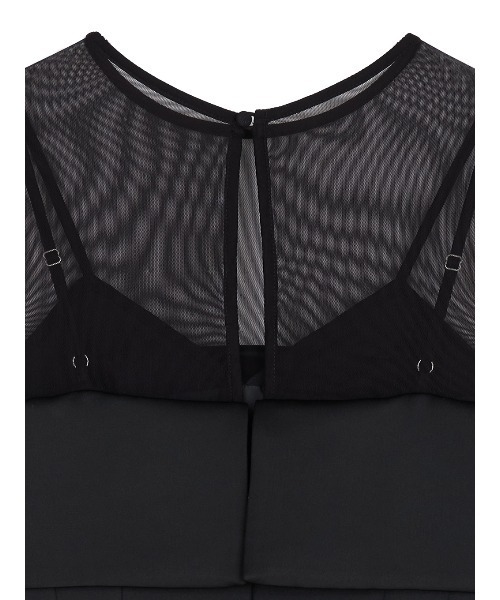 スーツ・フォーマル・ドレス ameri vintage CORSET LAYERED SHEER DRESS CORSET LAYERED SHEER DRESS