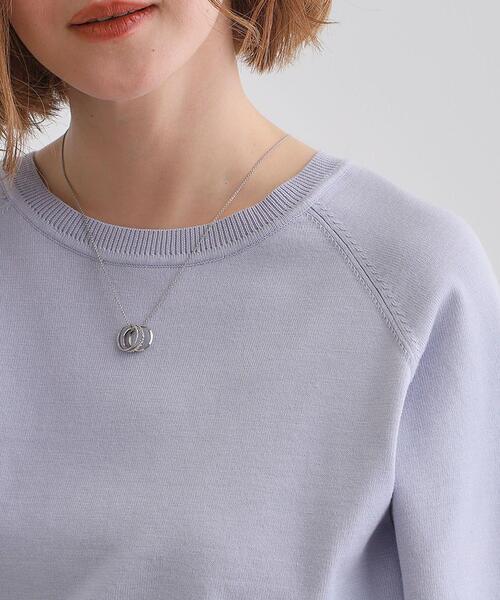 grove(グローブ)の「◆ビジュー3リングスライドネックレス(ネックレス・レディース・シルバー/ピンクゴールド/ゴールド・00)」の8枚目の写真