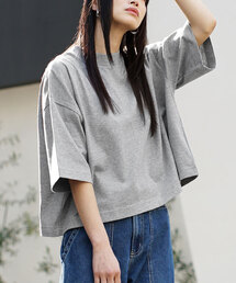 汗しみない クロップドTシャツ