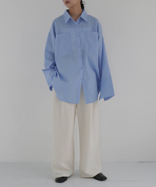 セール】ビックポケット オーバーサイズシャツ（シャツ/ブラウス