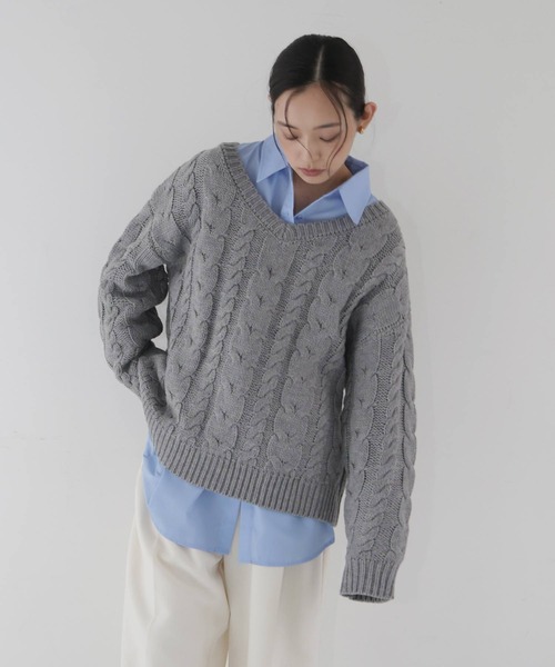 hellam（へラム）の「ビックポケット オーバーサイズシャツ（シャツ/ブラウス・レディース・ベージュ/ブルー/オフホワイト/ピンク/ホワイト×ブラック/ホワイト×ブルー/スミクロ/ブルー系その他/オレンジ・FREE）」の21枚目の写真