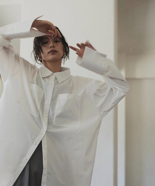 セール】ビックポケット オーバーサイズシャツ（シャツ/ブラウス