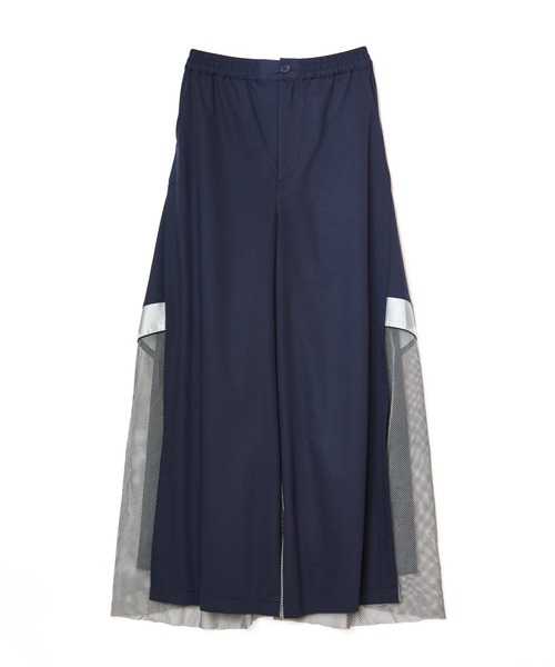 AULA AILA(アウラアイラ)の「メッシュコンビネーションワイドパンツ(その他パンツ・レディース・ブラック/ネイビー/オフホワイト・0/1)」の22枚目の写真