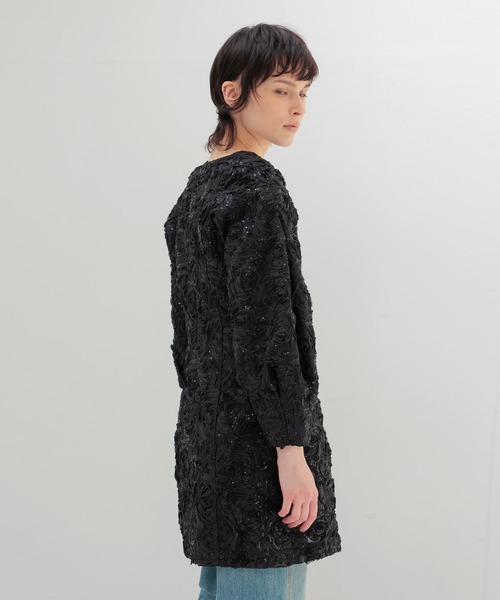 BAUM UND PFERDGARTEN(バウムウンドヘルガーデン)の「BAUM UND PFERDGARTEN / AMYNA Roses and Sequins(ローズアンドスパンコールチュニックドレス 24116)(チュニック・レディース・ブラック・34)」の17枚目の写真