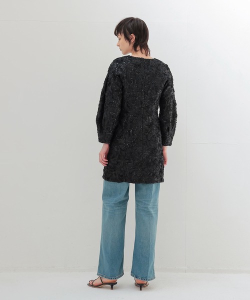 BAUM UND PFERDGARTEN(バウムウンドヘルガーデン)の「BAUM UND PFERDGARTEN / AMYNA Roses and Sequins(ローズアンドスパンコールチュニックドレス 24116)(チュニック・レディース・ブラック・34)」の9枚目の写真