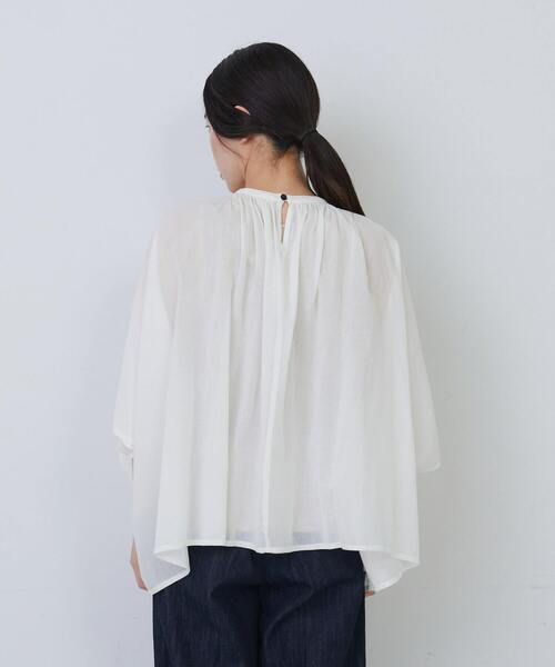 conges payes ADIEU TRISTESSE（コンジェ ペイエ アデュートリステス）の「ポンチョシルエットブラウス（シャツ/ブラウス・レディース・ブラック/オフホワイト/ピンク・38）」の15枚目の写真