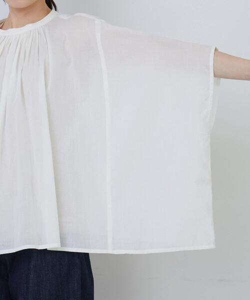 conges payes ADIEU TRISTESSE（コンジェ ペイエ アデュートリステス）の「ポンチョシルエットブラウス（シャツ/ブラウス・レディース・ブラック/オフホワイト/ピンク・38）」の20枚目の写真