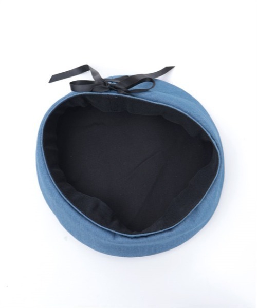 axes femme（アクシーズファム）の「レースアップデニムベレー（ハンチング/ベレー帽・レディース・ブルー/インディゴブルー・FREE）」の10枚目の写真