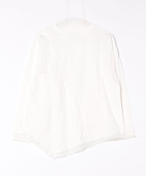 BITTOKO（ビットコ）の「メッシュ切替ロンT（Tシャツ/カットソー・レディース・ミント/ホワイト/ピンク/ブラック・FREE）」の5枚目の写真