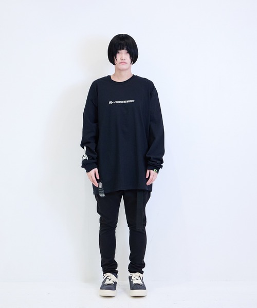 [W] by VIRGOwearworks（ダブリューバイヴァルゴウェアーワークス）の「Emblem LSPT（Tシャツ/カットソー・メンズ・ブラック/ホワイト・MEDIUM/LARGE/X-LARGE/XX-LARGE）」の18枚目の写真