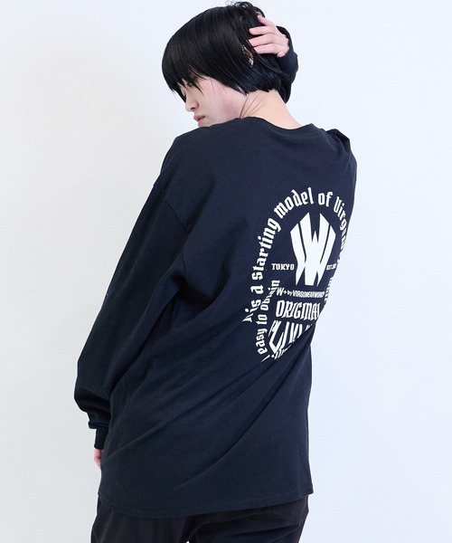 [W] by VIRGOwearworks（ダブリューバイヴァルゴウェアーワークス）の「Emblem LSPT（Tシャツ/カットソー・メンズ・ブラック/ホワイト・MEDIUM/LARGE/X-LARGE/XX-LARGE）」の13枚目の写真