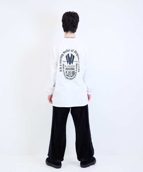 [W] by VIRGOwearworks（ダブリューバイヴァルゴウェアーワークス）の「Emblem LSPT（Tシャツ/カットソー・メンズ・ブラック/ホワイト・MEDIUM/LARGE/X-LARGE/XX-LARGE）」の9枚目の写真
