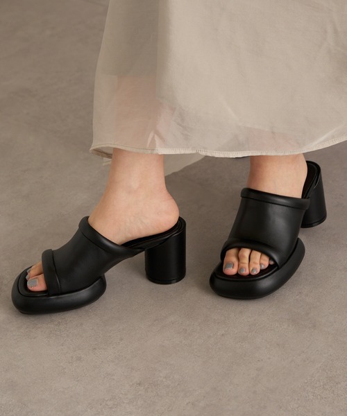 ALM.(アルム)の「【ALM.】CIELO LEATHER SANDALS(サンダル・レディース・ブラック/マルーン/アイボリー・36/38/37)」の9枚目の写真