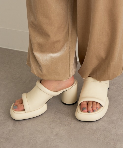 ALM.(アルム)の「【ALM.】CIELO LEATHER SANDALS(サンダル・レディース・ブラック/マルーン/アイボリー・36/38/37)」の19枚目の写真