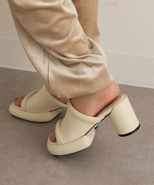 ALM.(アルム)の「【ALM.】CIELO LEATHER SANDALS(サンダル・レディース・ブラック/マルーン/アイボリー・36/38/37)」の21枚目の写真