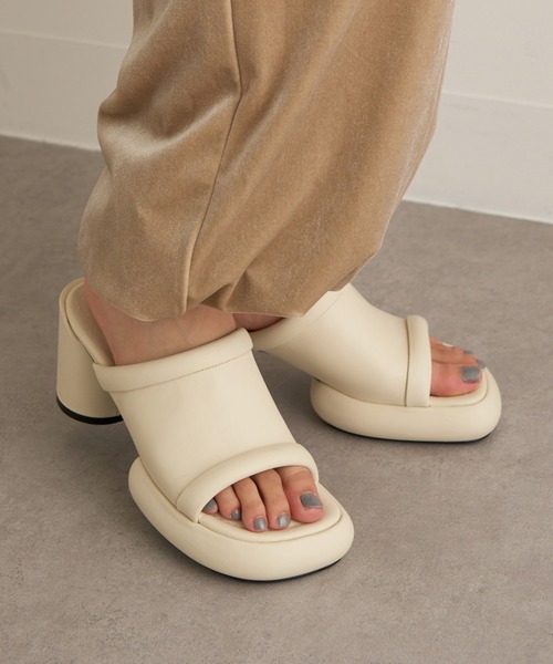 ALM.(アルム)の「【ALM.】CIELO LEATHER SANDALS(サンダル・レディース・ブラック/マルーン/アイボリー・36/38/37)」の20枚目の写真
