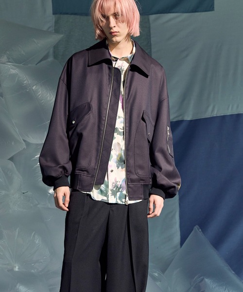 【FORMO】フォルモ ウォッシャブル ライトブルゾン ジャケット size2 FORMO】フォルモ ウォッシャブル ライトブルゾン ジャケット