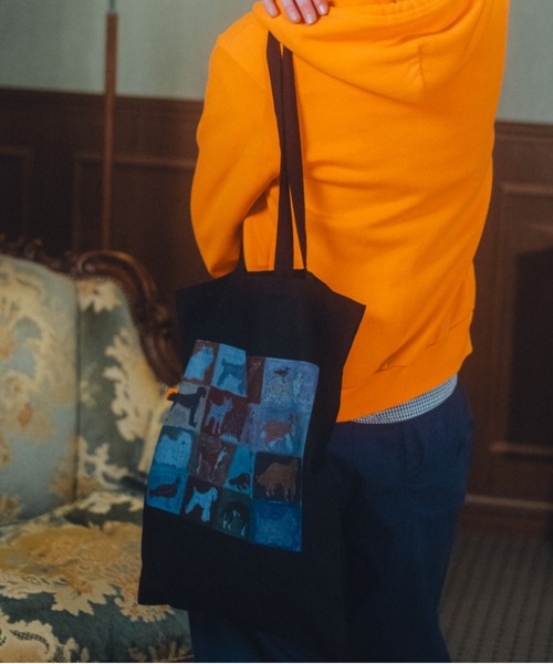common gull products.(コモンガルプロダクツ)の「CONVENIENCEYOUNG×common gull products. dog and common gull bag(トートバッグ・レディース・ブラック系・フリー)」の4枚目の写真