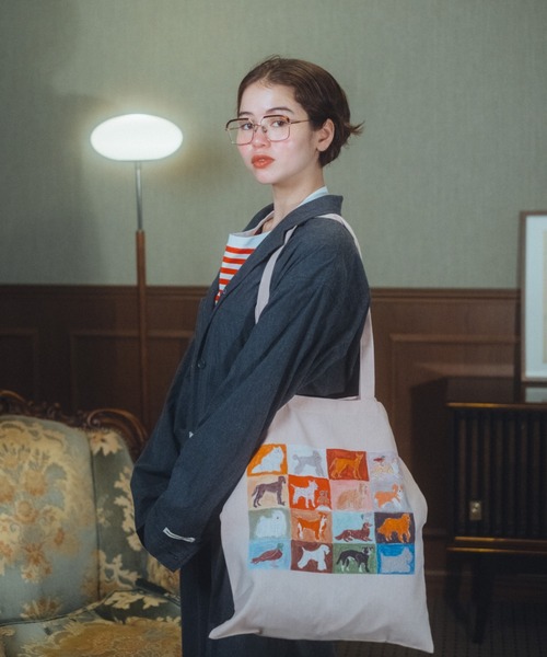 common gull products.(コモンガルプロダクツ)の「CONVENIENCEYOUNG×common gull products. dog and common gull bag(トートバッグ・レディース・ブラック系・フリー)」の9枚目の写真