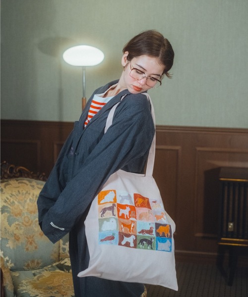 common gull products.(コモンガルプロダクツ)の「CONVENIENCEYOUNG×common gull products. dog and common gull bag(トートバッグ・レディース・ブラック系・フリー)」の11枚目の写真