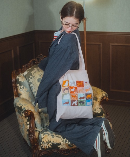common gull products.(コモンガルプロダクツ)の「CONVENIENCEYOUNG×common gull products. dog and common gull bag(トートバッグ・レディース・ブラック系・フリー)」の8枚目の写真