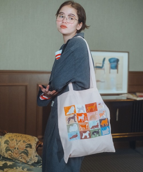 common gull products.(コモンガルプロダクツ)の「CONVENIENCEYOUNG×common gull products. dog and common gull bag(トートバッグ・レディース・ブラック系・フリー)」の3枚目の写真