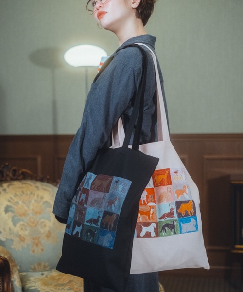 common gull products.(コモンガルプロダクツ)の「CONVENIENCEYOUNG×common gull products. dog and common gull bag(トートバッグ・レディース・ブラック系・フリー)」の12枚目の写真