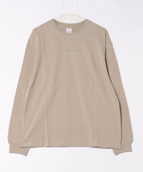 &soiree(アンドソワレ)の「【Spiritoso】絵画バックプリントロンT(Tシャツ/カットソー・レディース・チャコール/オフホワイト/グレイッシュベージュ・FREE)」の3枚目の写真