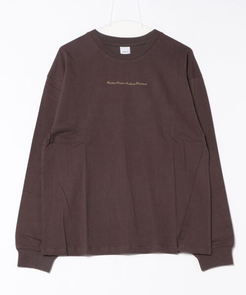 &soiree(アンドソワレ)の「【Spiritoso】絵画バックプリントロンT(Tシャツ/カットソー・レディース・チャコール/オフホワイト/グレイッシュベージュ・FREE)」の2枚目の写真
