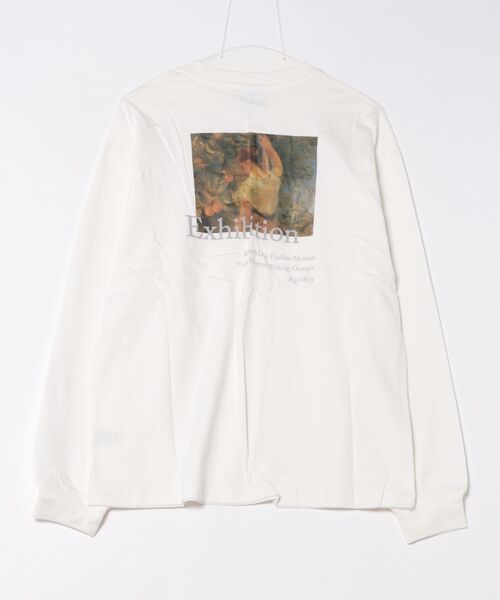 &soiree(アンドソワレ)の「【Spiritoso】絵画バックプリントロンT(Tシャツ/カットソー・レディース・チャコール/オフホワイト/グレイッシュベージュ・FREE)」の4枚目の写真