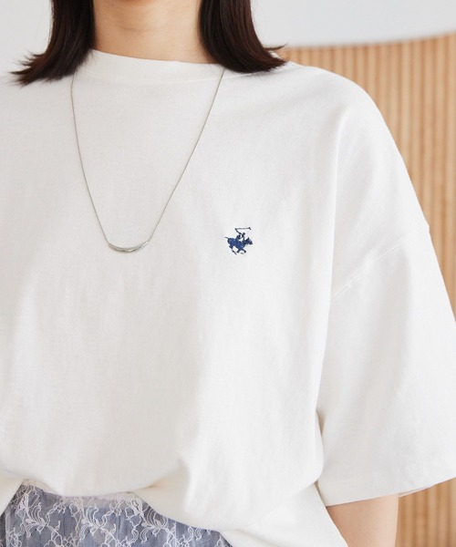 BEVERLY HILLS POLO CLUB(ビバリーヒルズポロクラブ)の「BH.POLO CLUB別注バックプリントTシャツ(Tシャツ/カットソー・レディース・サックスブルー/ブラック/オフホワイト・FREE)」の6枚目の写真