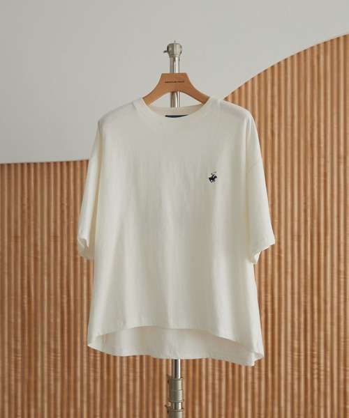 BEVERLY HILLS POLO CLUB(ビバリーヒルズポロクラブ)の「BH.POLO CLUB別注バックプリントTシャツ(Tシャツ/カットソー・レディース・サックスブルー/ブラック/オフホワイト・FREE)」の10枚目の写真