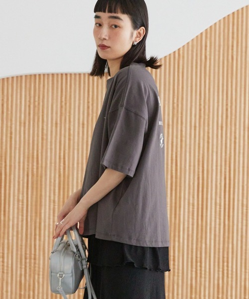 BEVERLY HILLS POLO CLUB(ビバリーヒルズポロクラブ)の「BH.POLO CLUB別注バックプリントTシャツ(Tシャツ/カットソー・レディース・サックスブルー/ブラック/オフホワイト・FREE)」の13枚目の写真