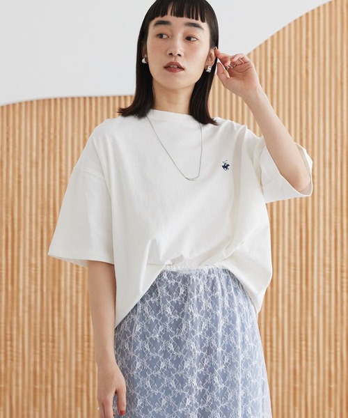 BEVERLY HILLS POLO CLUB(ビバリーヒルズポロクラブ)の「BH.POLO CLUB別注バックプリントTシャツ(Tシャツ/カットソー・レディース・サックスブルー/ブラック/オフホワイト・FREE)」の19枚目の写真