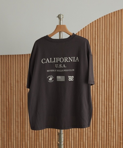 BEVERLY HILLS POLO CLUB(ビバリーヒルズポロクラブ)の「BH.POLO CLUB別注バックプリントTシャツ(Tシャツ/カットソー・レディース・サックスブルー/ブラック/オフホワイト・FREE)」の20枚目の写真