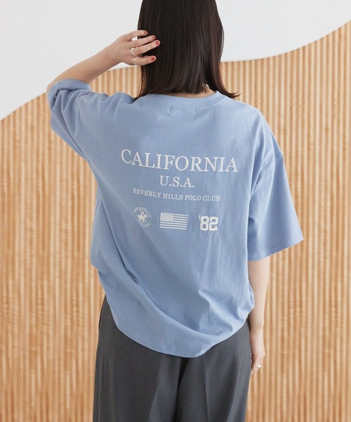 BEVERLY HILLS POLO CLUB(ビバリーヒルズポロクラブ)の「BH.POLO CLUB別注バックプリントTシャツ(Tシャツ/カットソー・レディース・サックスブルー/ブラック/オフホワイト・FREE)」の22枚目の写真