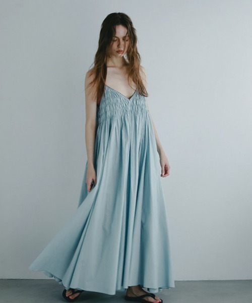 etre tokyo 2wayタックキャミワンピース ライトブルー ETRE TOKYO - 2wayタックキャミワンピース - LIGHT BLUE