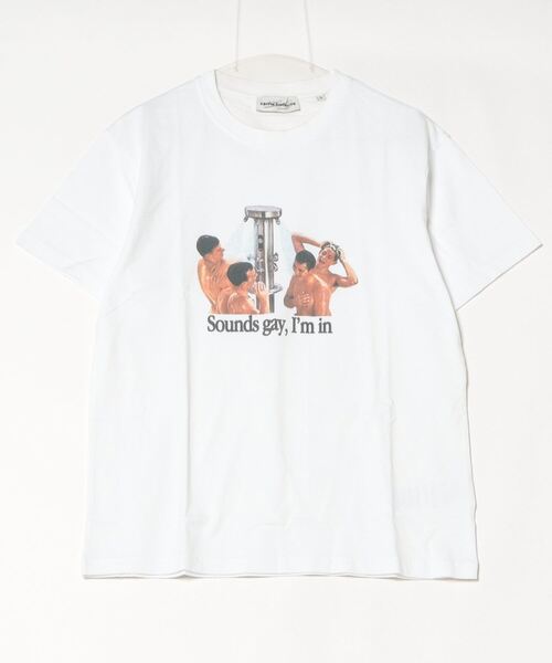 Carne Bollente(カルネボレンテ)の「carne bollente/カルネボレンテ/Sounds Gay Im In(Tシャツ/カットソー・レディース・ホワイト・S)」の3枚目の写真