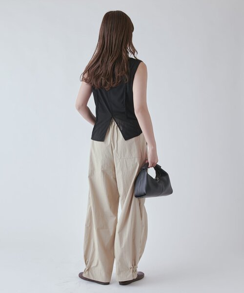 Lui's トップス 中古・古着通販】Lui's (ルイス) ジョーゼットハーフZIP5分袖