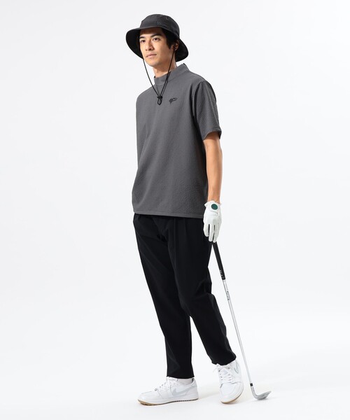 BEAMS GOLF(ビームスゴルフ)の「ORANGE LABEL / ドットエア(R) モックネックシャツ(Tシャツ/カットソー・メンズ・ネイビー/グリーン/グレー・SMALL/MEDIUM/LARGE/X-LARGE)」の5枚目の写真
