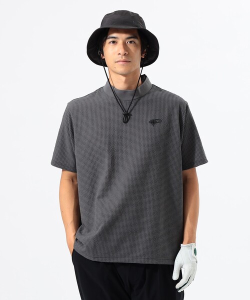 BEAMS GOLF(ビームスゴルフ)の「ORANGE LABEL / ドットエア(R) モックネックシャツ(Tシャツ/カットソー・メンズ・ネイビー/グリーン/グレー・SMALL/MEDIUM/LARGE/X-LARGE)」の8枚目の写真